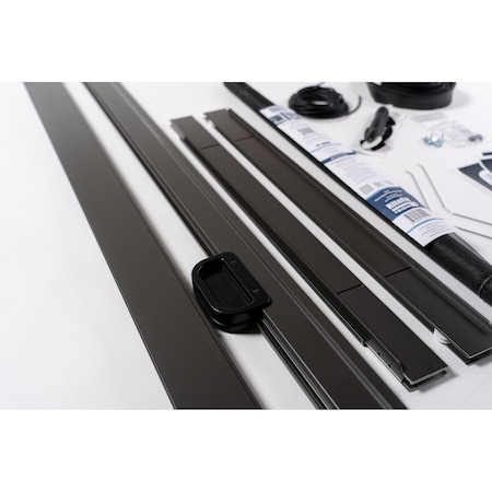 Ritescreen 48 in. W x 80 in H Sliding  Screen Door, FG, Charcoal Fiberglass Mesh, Bronze FG-KD4880FF-B16